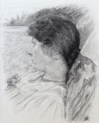 Kultegning af Daniel O'Rourke, kunstneren på Bornholm, Danmark