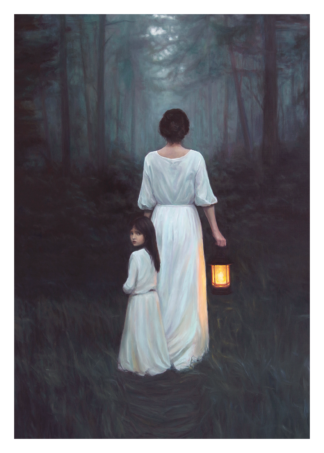 Print of the painting 'The Space Between Us' by artist Daniel O'Rourke